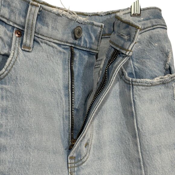 Abercrombie & Fitch 90s Ultra High Rise Straight Split Hem Jeans Womens 26/2 S - Picture 10 of 12